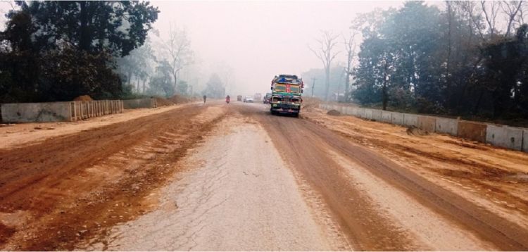 नारायणघाट–बुटवल सडक खण्डको काम २६ प्रतिशत मात्रै सकियो