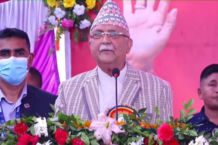 गठबन्धनलाई स्थानीय चुनावमा पत्तासाफ हुनेगरी धूलो चटाइन्छ:  ओली