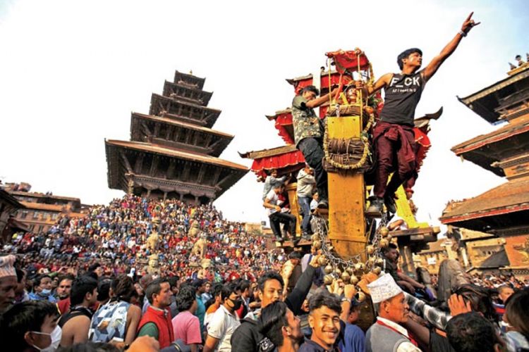 भक्तपुरमा बिस्केट जात्रा आजदेखि सुरु हुँदै