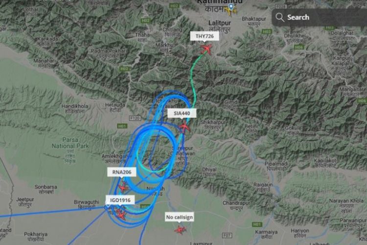 कमजोर भिजिबिलिटीका कारण जहाजहरु आकाशमै फन्को मार्दै