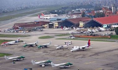 वर्षाका कारण त्रिभुवन अन्तर्राष्ट्रिय विमानस्थलको हवाइ उडान प्रभावित