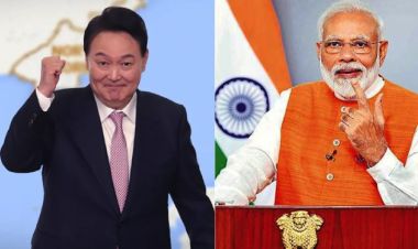 दक्षिण कोरियाली राष्ट्रपति र प्रधानमन्त्री मोदीबीच भेटवार्ता