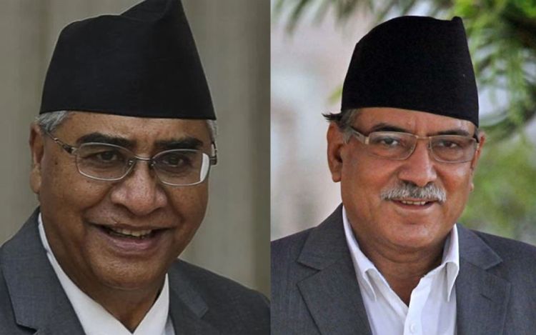 प्रधानमन्त्री प्रचण्ड र कांग्रेसका सभापति देउवाबीच भेटवार्ता