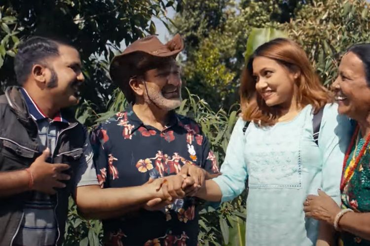 गायक शिवाकोटीको 'भुक्के चप्पल'मा सुरवीर, शारदा र नविनाको अभिनय