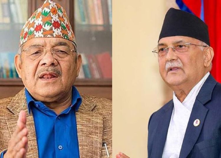 अध्यक्ष ओली भेट्न वामदेव गौतम पुगे एमाले कार्यालयमा