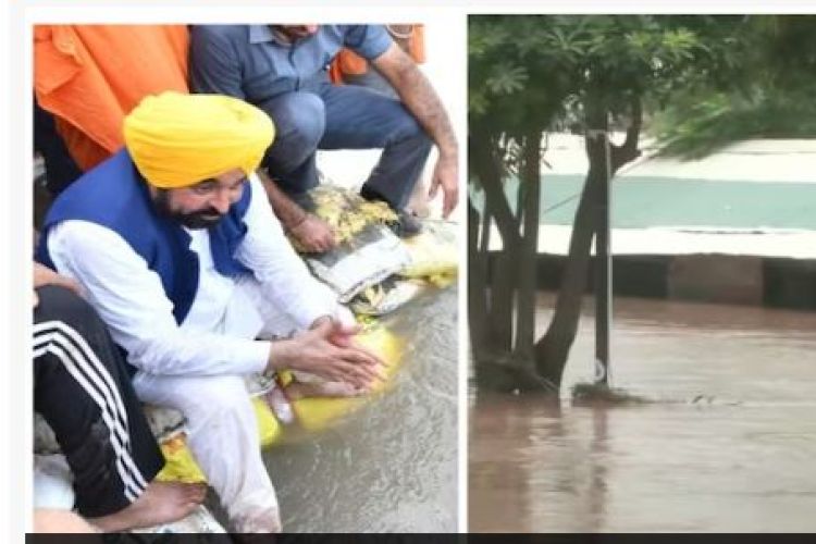 भारतको पञ्जाबका १४ जिल्ला बाढीकाे चपेटामा, २२ हजारभन्दा बढी मानिस घरबार छाड्न बाध्य