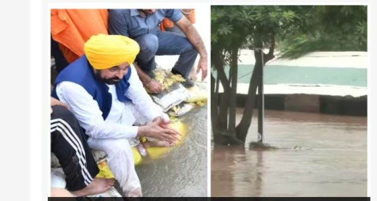 भारतको पञ्जाबका १४ जिल्ला बाढीकाे चपेटामा, २२ हजारभन्दा बढी मानिस घरबार छाड्न बाध्य