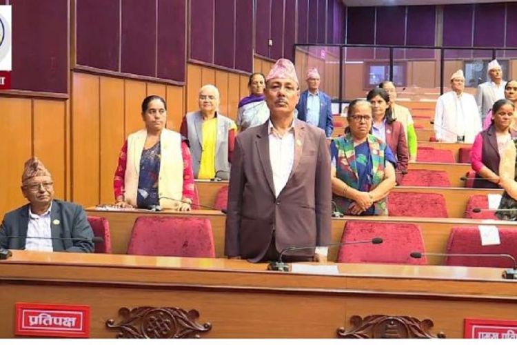 राष्ट्रिय सभा बैठकः एमालेको अवरोधपछि ४ दिनसम्मका लागि स्थगित