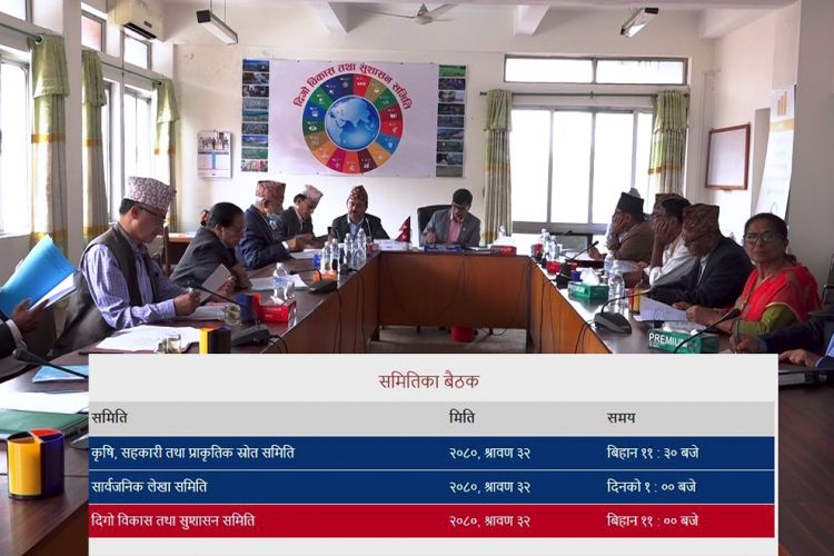 आज तीनवटा संसदीय समितिको बैठक बस्दै