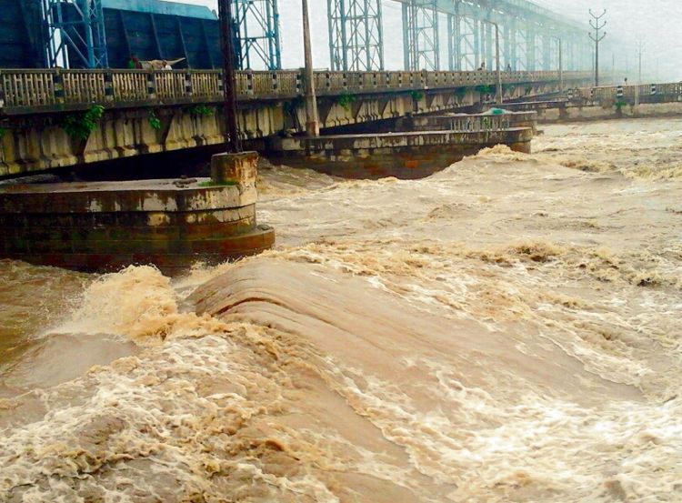 सप्तकोशीमा पानीको बहाव यस वर्षकै उच्च, ५६ वटै ढोका खोलियो