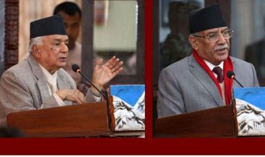 चीन भ्रमणबारे प्रधानमन्त्रीले राष्ट्रपतिलाई जानकारी गराए