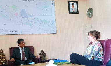 आयोग उपाध्यक्ष श्रेष्ठ र अष्ट्रेलियन राजदूतबीच भेटवार्ता