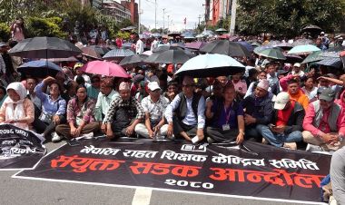 राहत शिक्षकहरूको आन्दोलन आज पनि जारी रहने