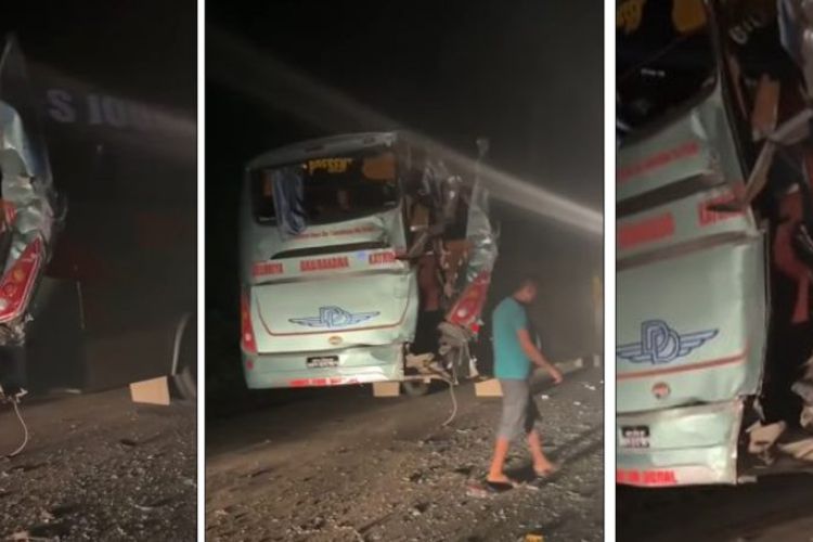 रोकिराखेको ट्रकमा बस ठोक्किँदा ७ जनाको मृत्यु, ३०  जना घाइते