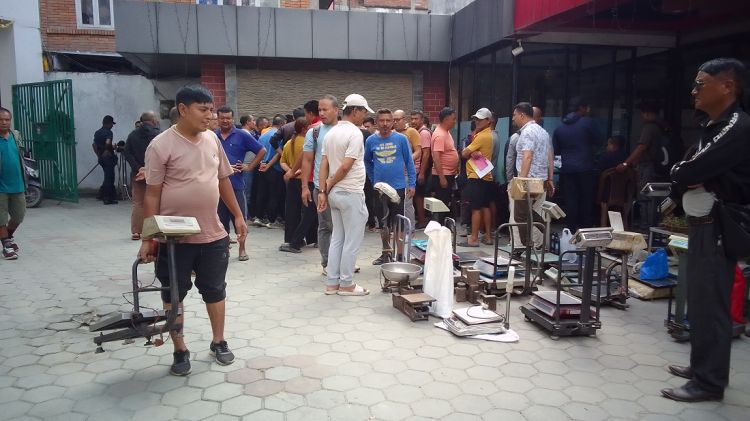 भक्तपुरमा नापतौल डोर कार्यक्रम