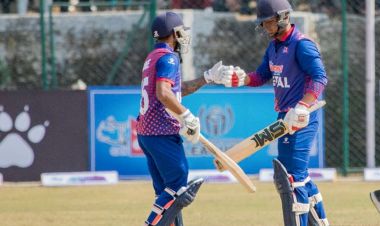 त्रिकोणात्मक श्रृंखलाः नेपालले हङकङलाई दियो २१४ रनको लक्ष्य