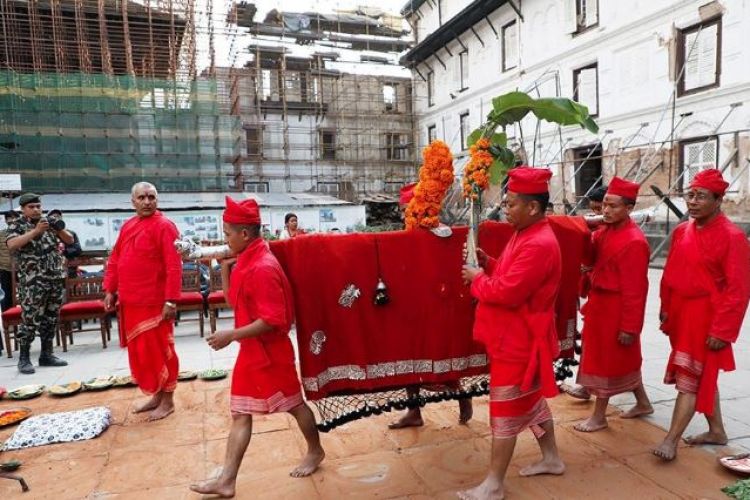 गोरखाको फूलपाती ३ बजे हनुमानढोका आईपुग्ने