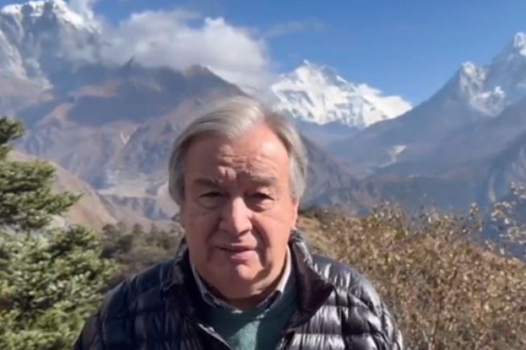 नेपालको हिमालय क्षेत्रमा जलवायु परिर्वतनको गम्भीर असर देखे : महासचिव गुटेरेस