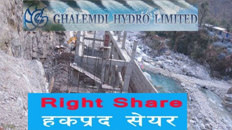 घलेम्दी हाइड्रो लिमिटेडको हकप्रद शेयर बिक्री खुला