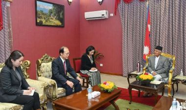 राष्ट्रपति पौडेल र जापानी राजदूत युताकाबीच भेटवार्ता