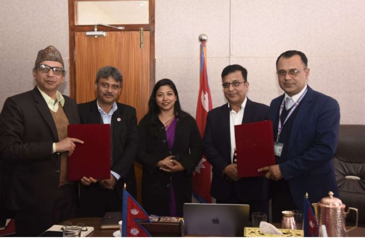 काठमाडौं महानगरपालिका र काठमाडौं विश्वविद्यालयबीच  सामुदायिक शैक्षिक सुधार कार्यक्रम चलाउन सम्झौता 