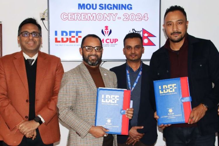  पीएम कप क्रिकेटको प्रायोजन गर्दै लर्डबुद्ध फाउण्डेशन