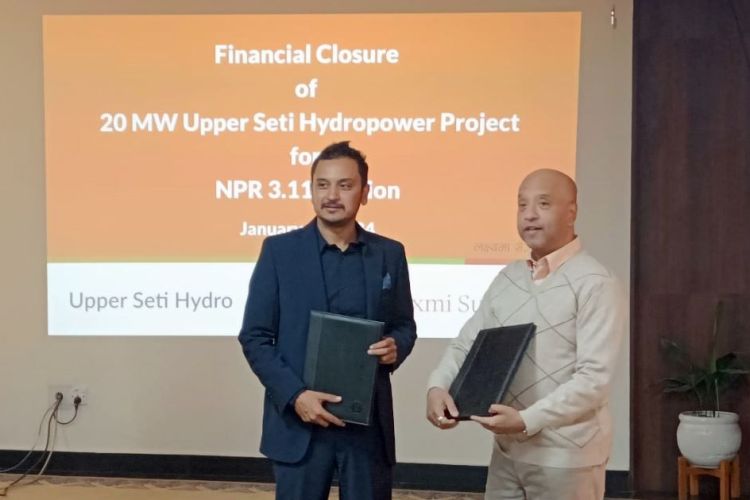 अपर सेती जलविद्युत आयोजनामा लगानी गर्दै लक्ष्मी सनराइज बैंक