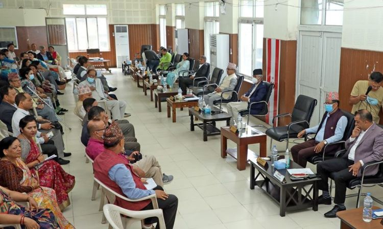  आज हिन्दु राष्ट्रको पक्षमा महाअभियान घोषणा गर्दै कांग्रेसका केन्द्रिय सदस्यहरू
