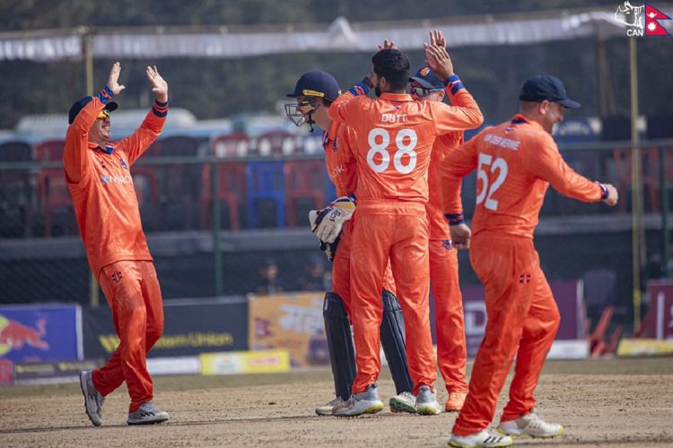 आइसीसी क्रिकेट विश्वकप लिग–२ः नामिबियामाथि नेदरल्याण्डस विजयी