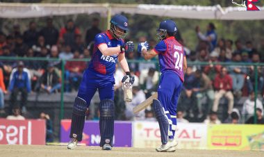 नामिबियालाई नेपालले दियो १८१ रनको लक्ष्य