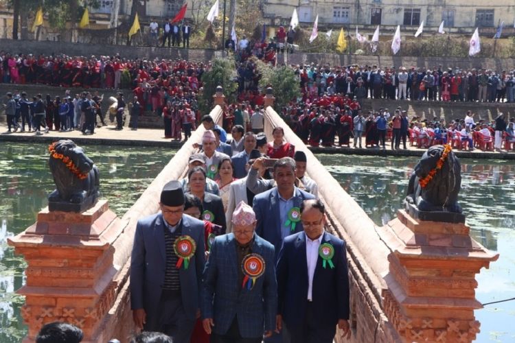 नयाँ रूपमा देखियो ८ सय वर्ष पुरानो भक्तपुरको भाजुपुखु र जलेश्वर मन्दिर 