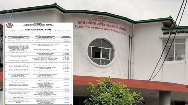 २२ कम्पनीलाई सरकारले राख्यो कालोसुचीमा