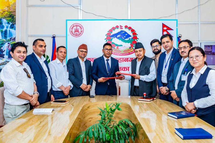 काठमाडौँ महानगर र नेपाल पूर्वाधार निर्माण कम्पनीबीच विषेश सम्झौता 