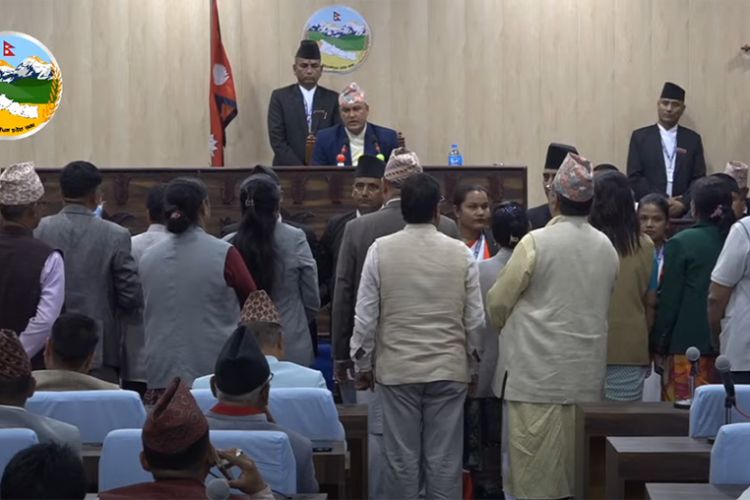 कांग्रेसद्वारा सुदूरपश्चिमको प्रदेशसभा अवरोध, बैठक स्थगित