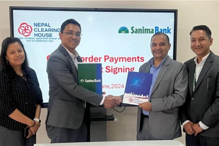 सानिमा बैङ्क र  नेपाल क्लियरिङ्ग हाउस लिमिटेडबीच विषेश सम्झौता