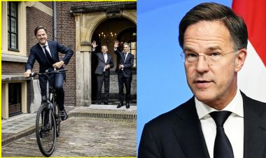 साइकल चढेर बिदा भए नेदरल्याण्ड्सका निवर्तमान प्रधानमन्त्री मार्क