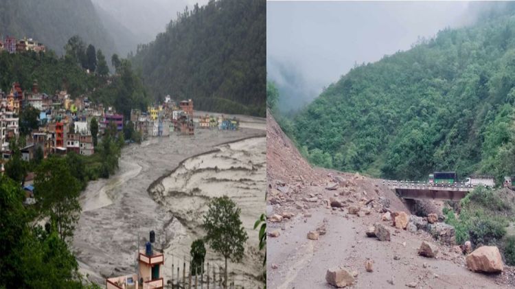 मेलम्चीको बाढीले बेलीब्रिज बगाउने खतरा, कालीगण्डकी करिडोर पनि ठप्प