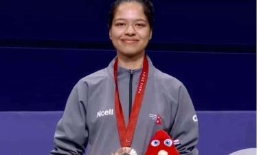  पलेशाले जितिन् पेरिस पाराओलम्पिकमा ऐतिहासिक कास्य पदक