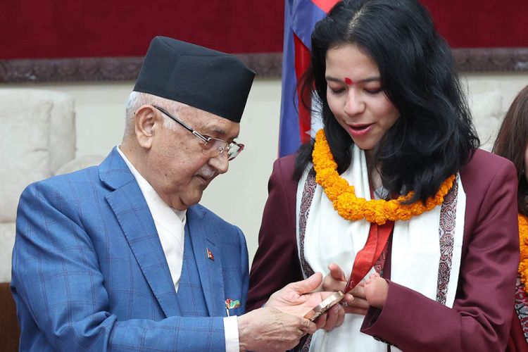 पलेशालाई सरकारले दिने नगद पुरस्कार ६५ लाख आज प्रदान गरिँदै