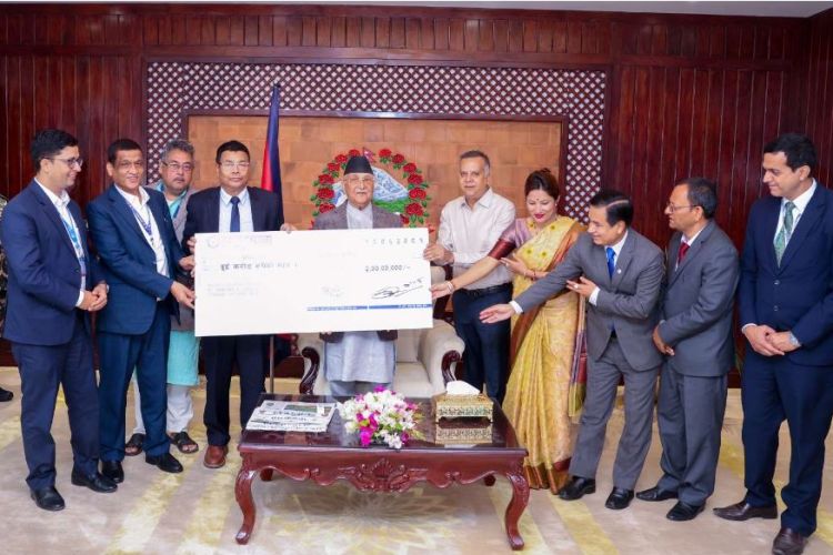 प्रधानमन्त्री उद्धार कोषमा नेपाल बैँकद्वारा दुई करोड सहयोग 