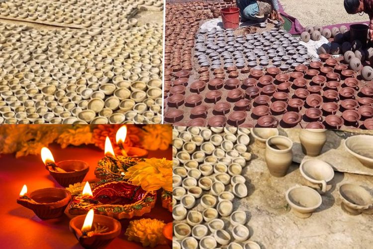 तिहारका लागि कुमालेलाई माटोका पाला र भाँडा बनाउन भ्याइनभ्याइ