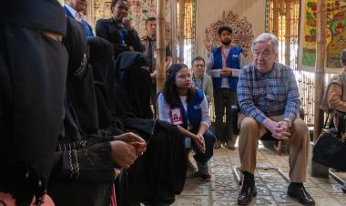  बंगलादेश पुगे राष्ट्रसंघका महासचिव गुटेरेस, रोहिंग्या शरणार्थीहरूको अवस्थाको समीक्षा