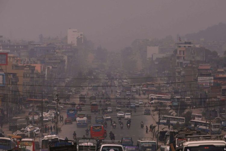  वायु प्रदूषणः आज काठमाडौं विश्वकै दोस्रो नम्बरमा