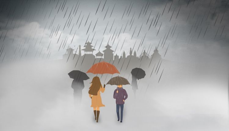 यी चार प्रदेशमा आज भारी वर्षा हुने सम्भावना