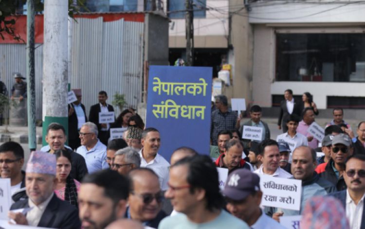संविधान दिवसको अवसरमा पापडले निकाल्यो वृहत् शान्ति र्‍याली 