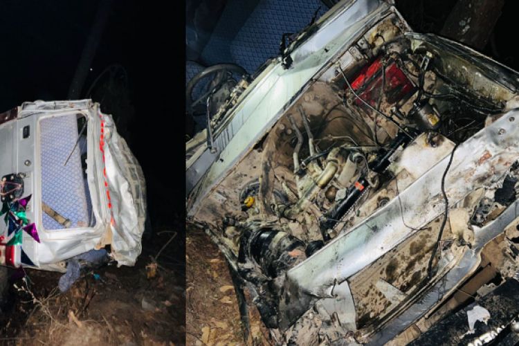  सल्यानमा जन्ती बोकेको जिप दुर्घटना, चार जनाको मृत्यु