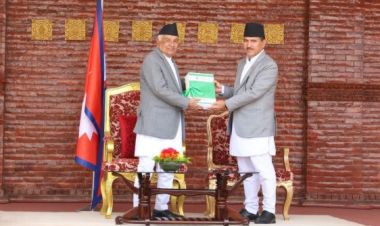 महालेखा परीक्षकको ६३ औँ वार्षिक प्रतिवेदन राष्ट्रपति समक्ष पेस