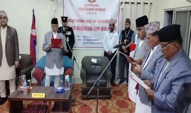 सुदूरपश्चिममा ३ मन्त्री र २ राज्यमन्त्रीले लिए शपथ