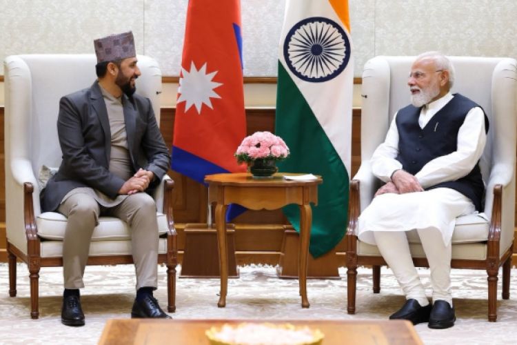 भारतीय प्रधानमन्त्री मोदी र रवि भेटवात, मोदीले भने– ‘वर्तमान सरकारसँग सहकार्य गर्न उत्सुक छौँ’