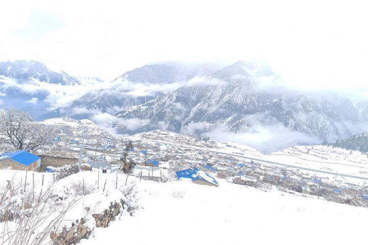 हुम्लामा हिमपातले जनजीवन प्रभावित